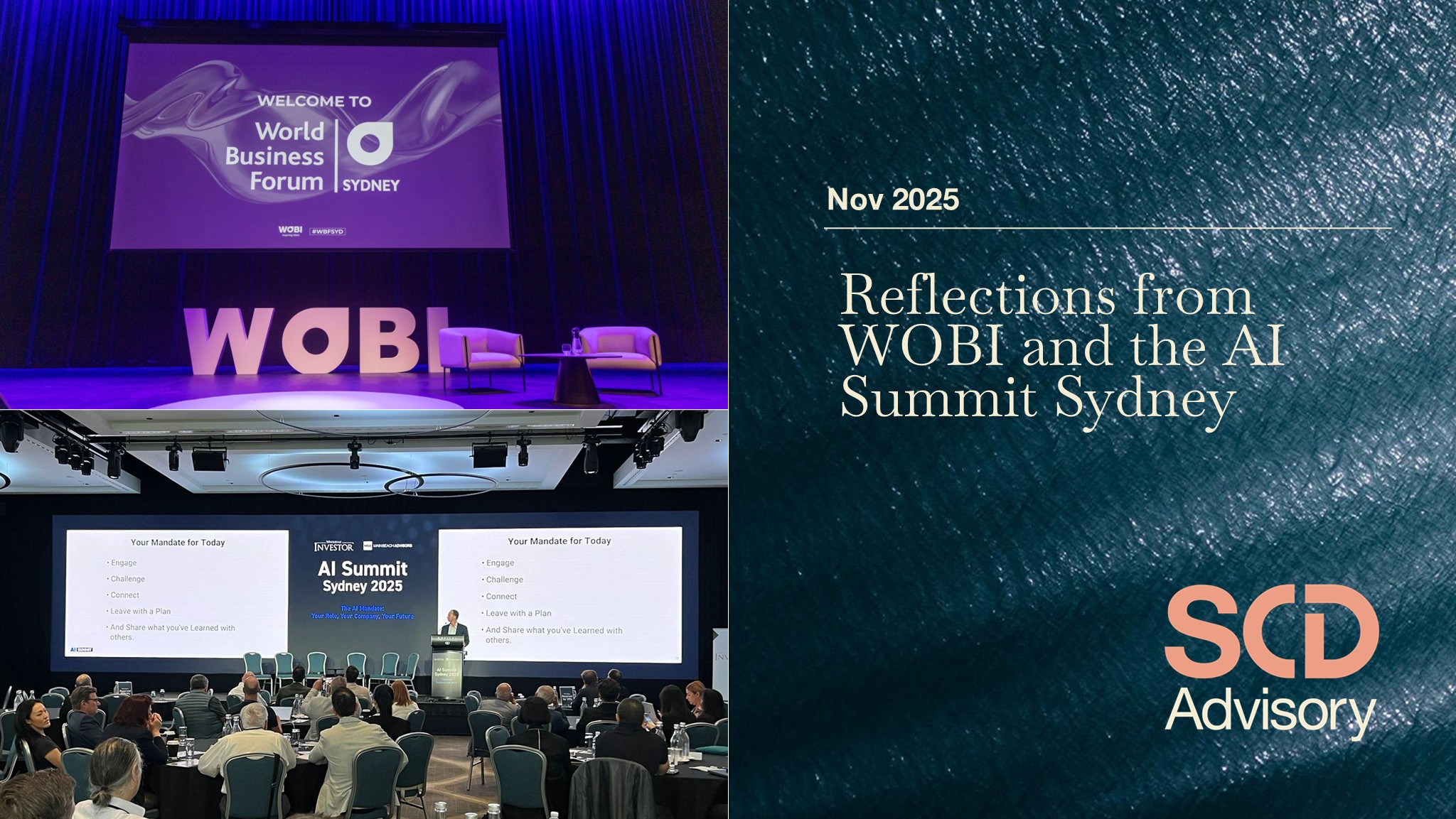 Reflections from WOBI and the AI Summit Sydney preview image